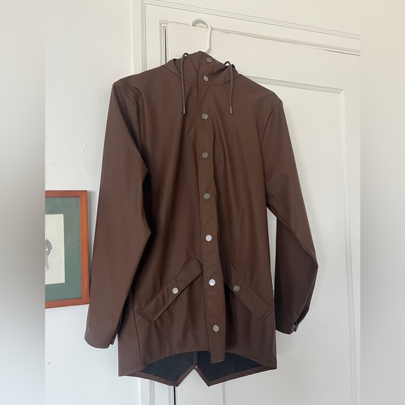 Rains Brown Rain Jacket - Picture 1 of 3